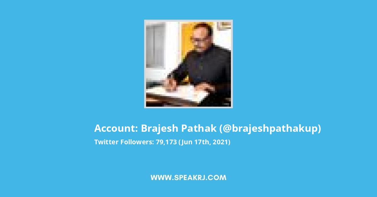 Brajesh Pathak Twitter Stats