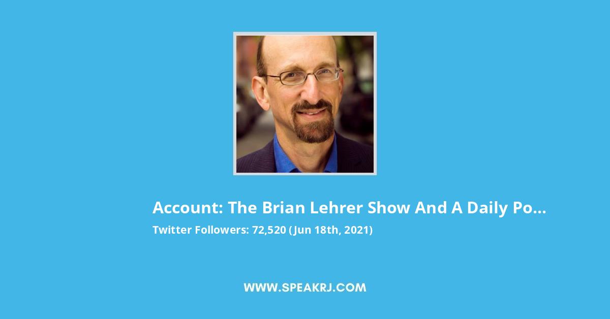 The Brian Lehrer Show and A Daily Politics Podcast Twitter Stats