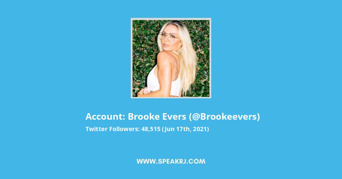 Brooke Evers Twitter Stats