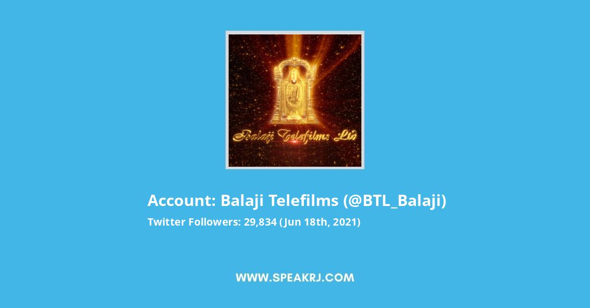Balaji Telefilms Twitter Stats