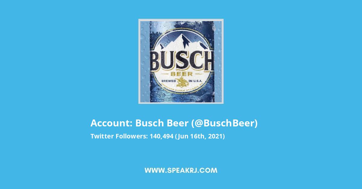 Busch Beer Twitter Stats