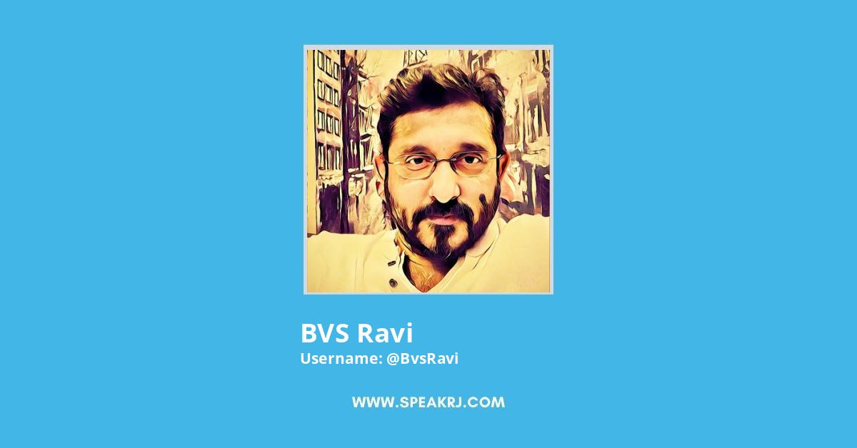 BVS Ravi Twitter Stats