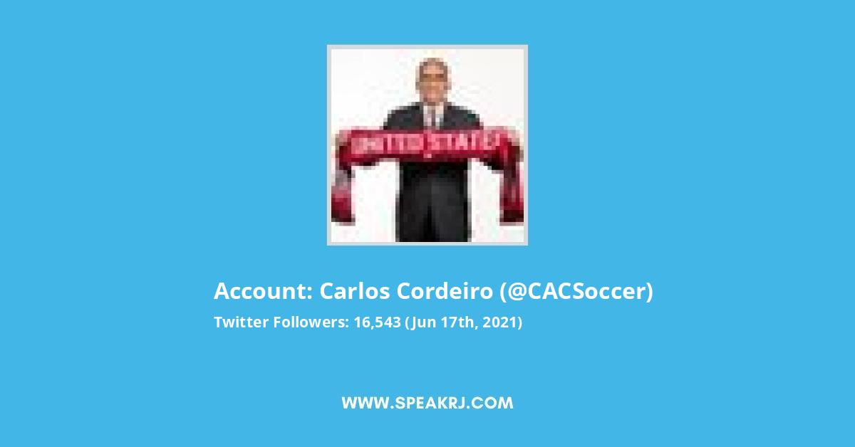 Carlos Cordeiro Twitter Stats