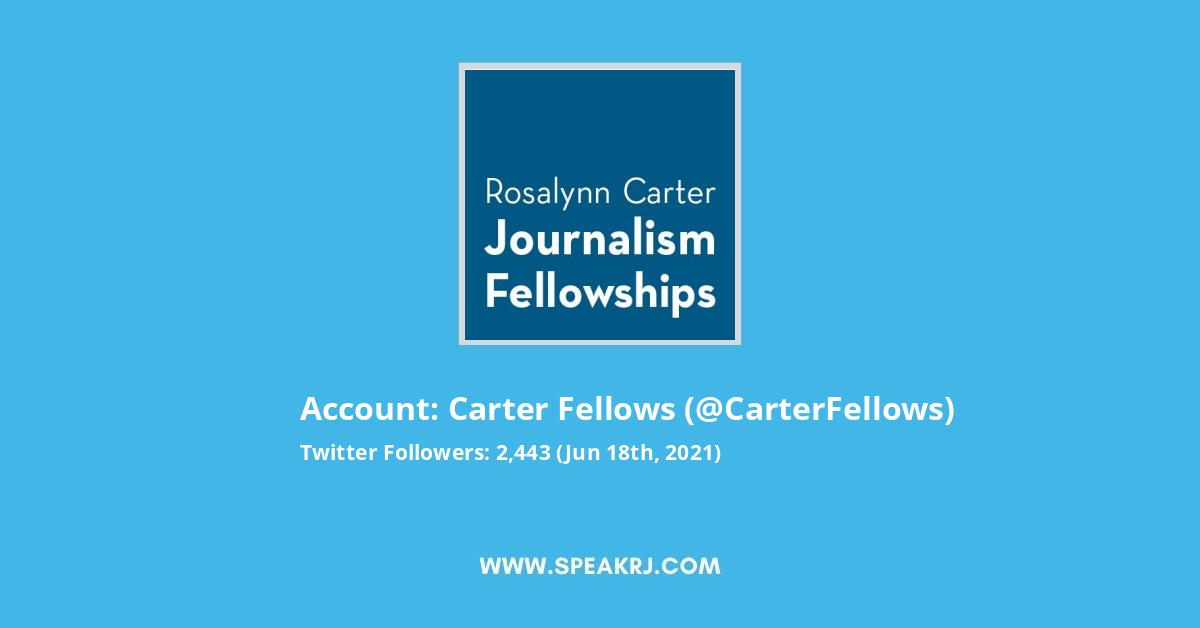Carter Fellows Twitter Stats