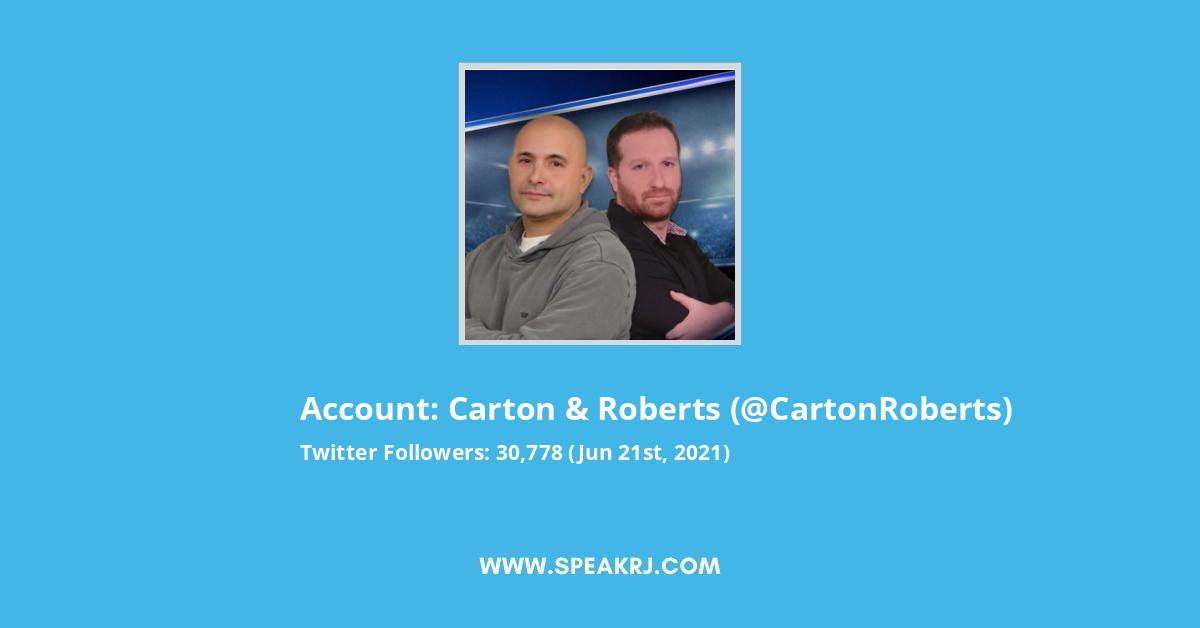 Carton & Roberts Twitter Stats