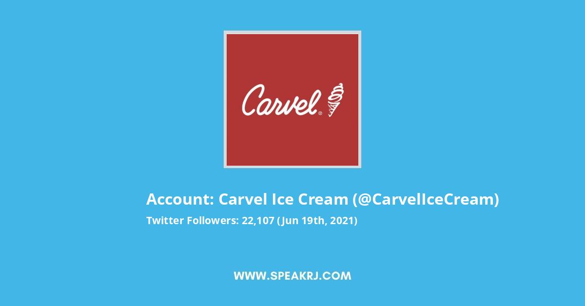 Carvel Ice Cream Twitter Stats