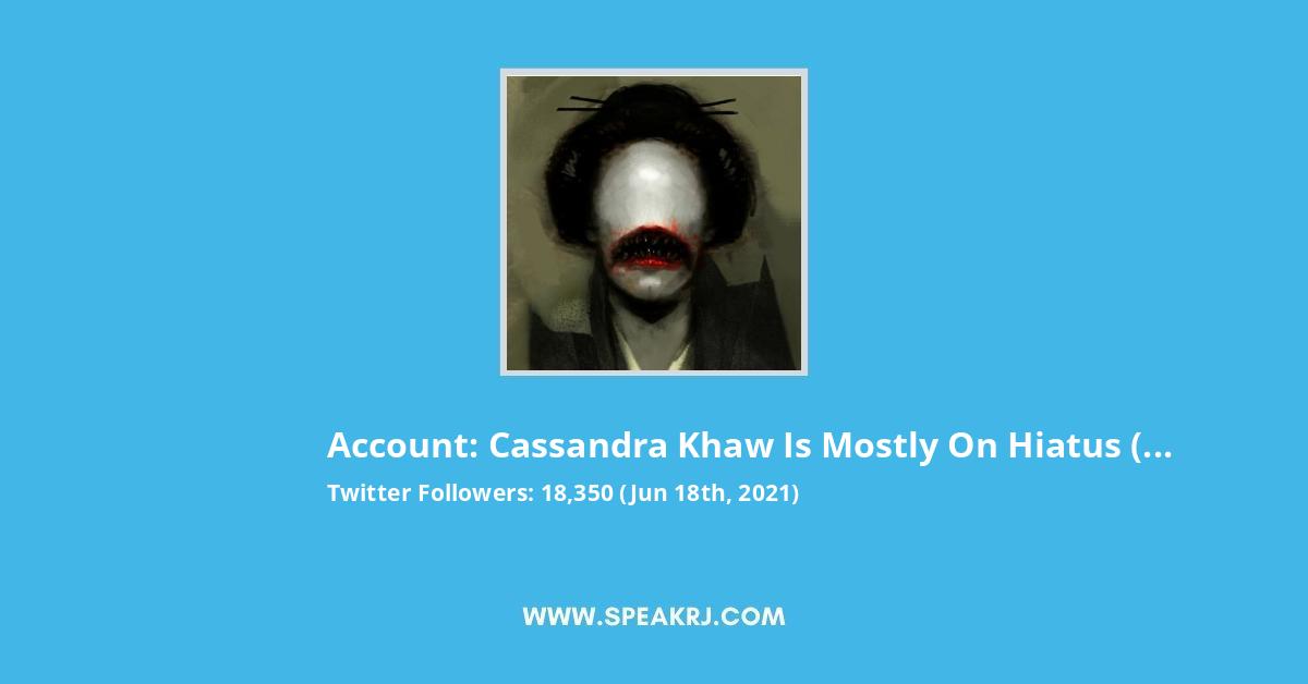 Cassandra Khaw is updates-only for now Twitter Stats