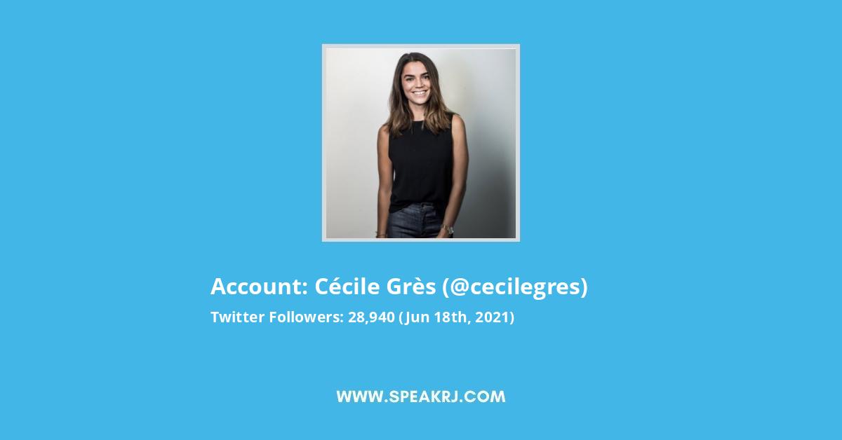 Cécile Grès Twitter Stats
