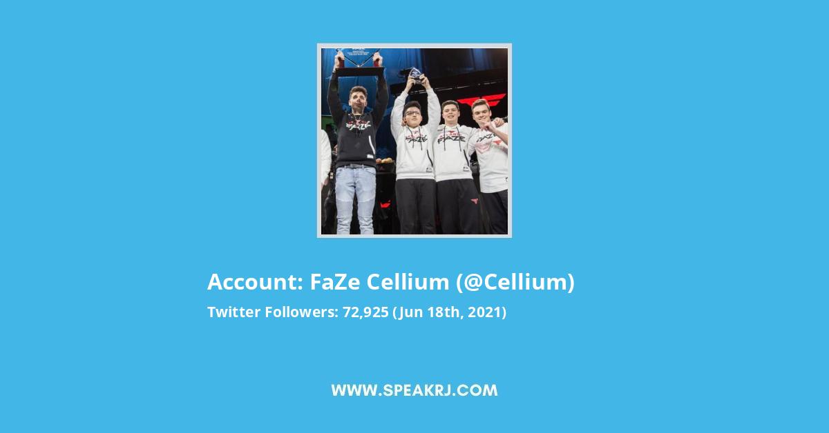 FaZe Cellium Twitter Stats