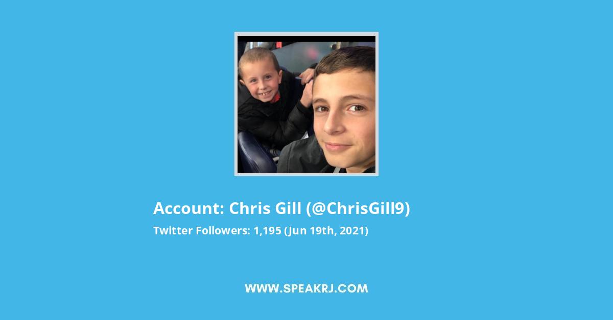 Chris Gill Twitter Stats