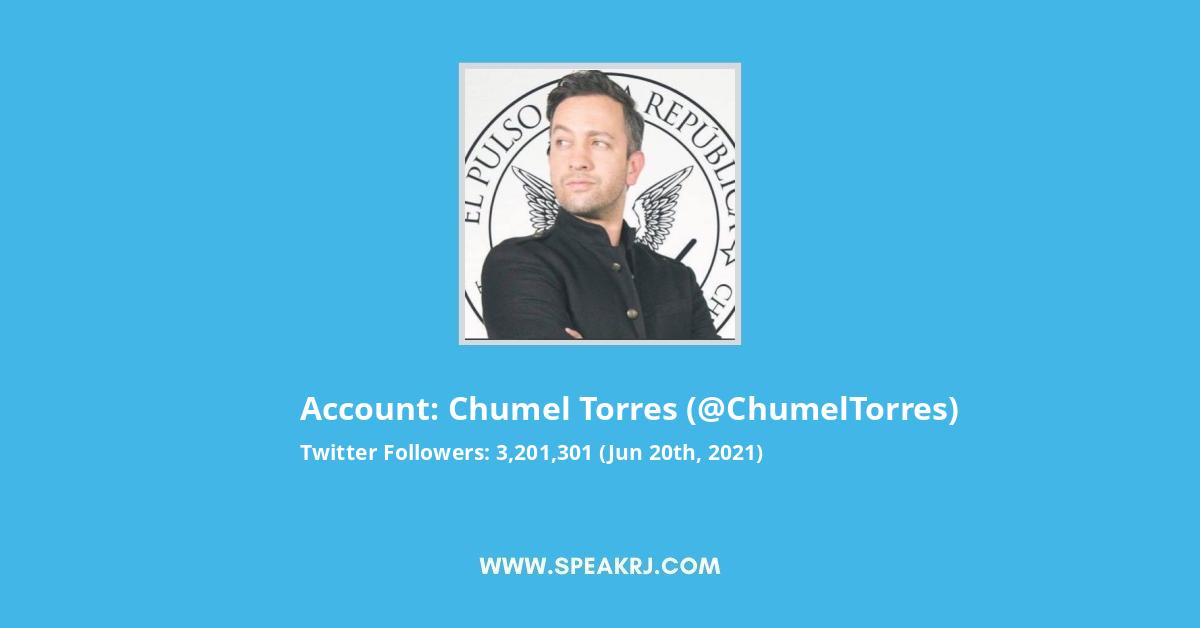 Chumel Torres Twitter Followers Statistics Analytics Speakrj Stats