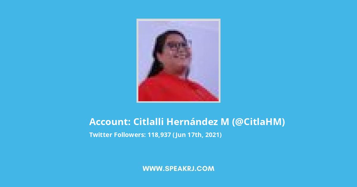 Citlalli Hernández M Twitter Stats