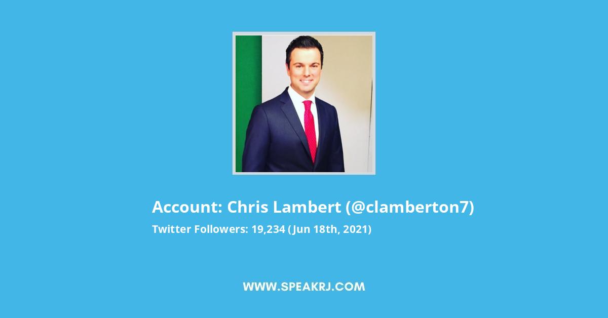 Chris Lambert Twitter Stats