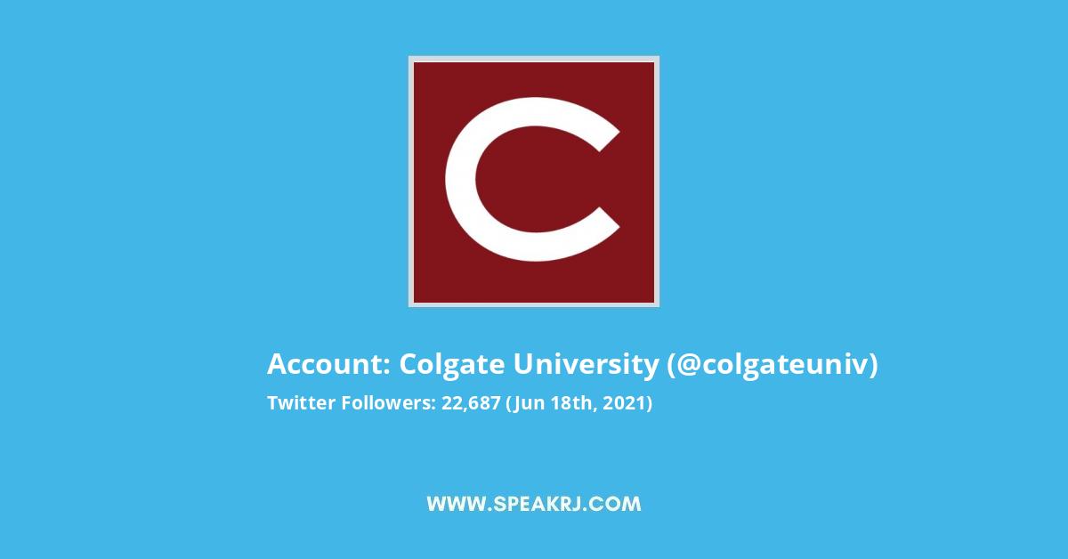 Colgate University Twitter Stats