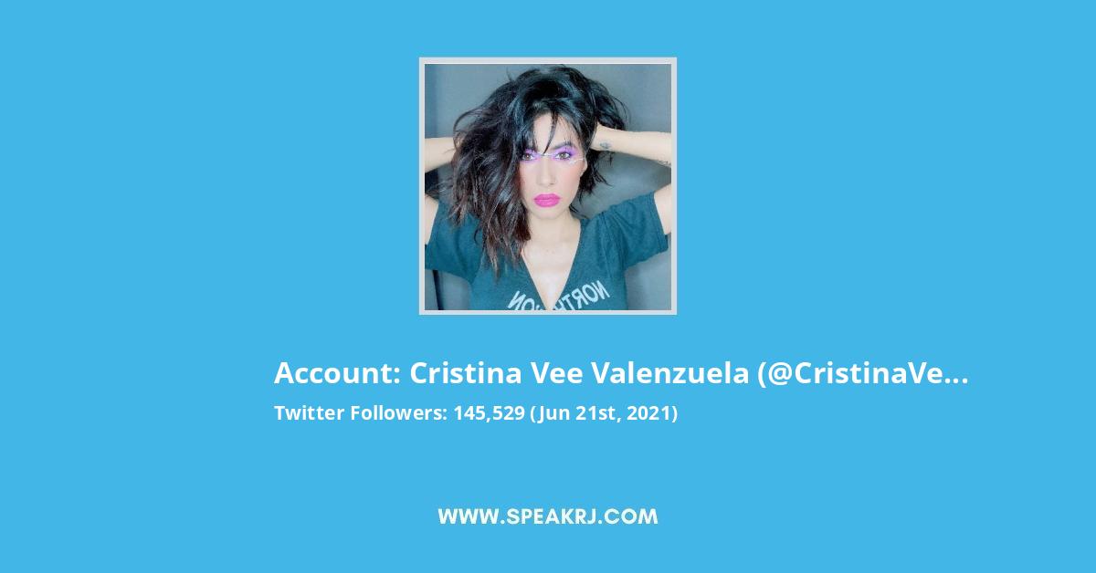 Cristina Vee Valenzuela Twitter Stats