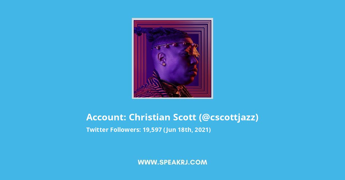 Christian Scott Twitter Stats