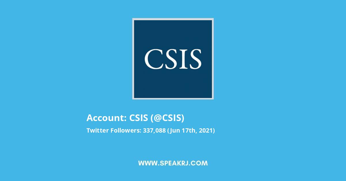 CSIS Twitter Stats