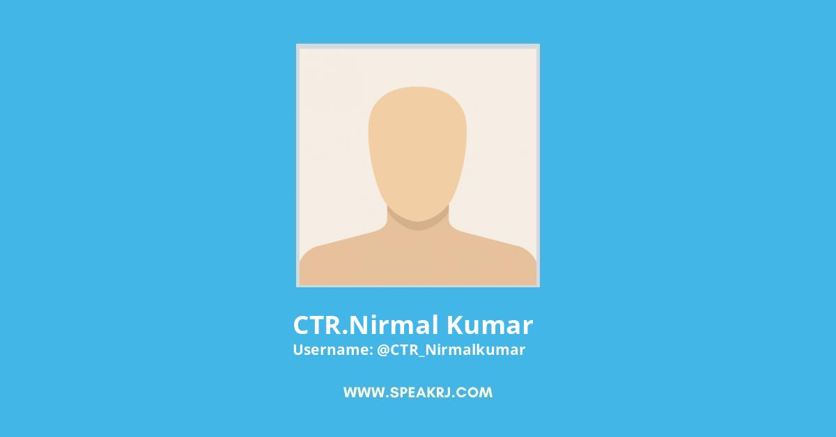 CTR.Nirmal kumar Twitter Stats