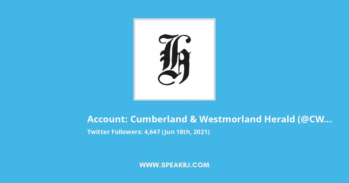 Cumberland & Westmorland Herald Twitter Stats