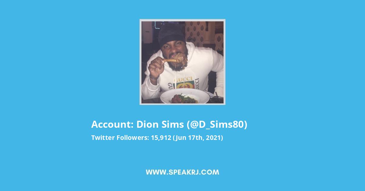 Dion Sims Twitter Stats