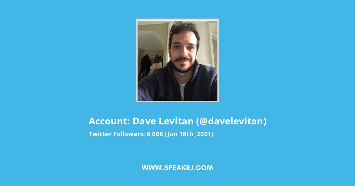 Dave Levitan Twitter Stats