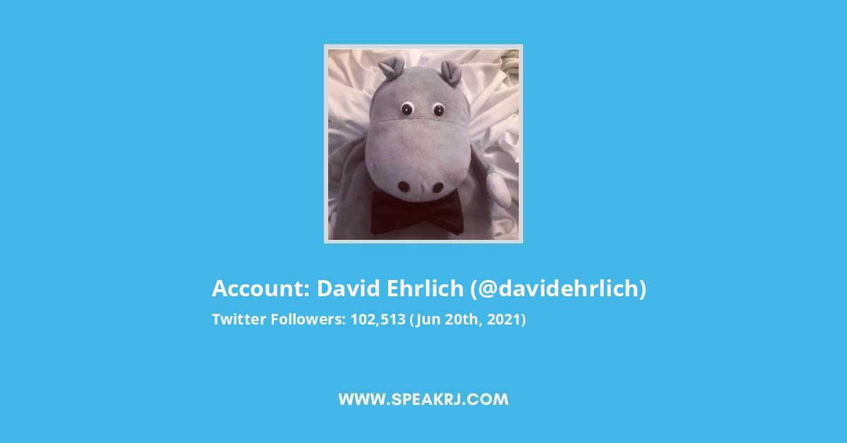 david ehrlich Twitter Stats