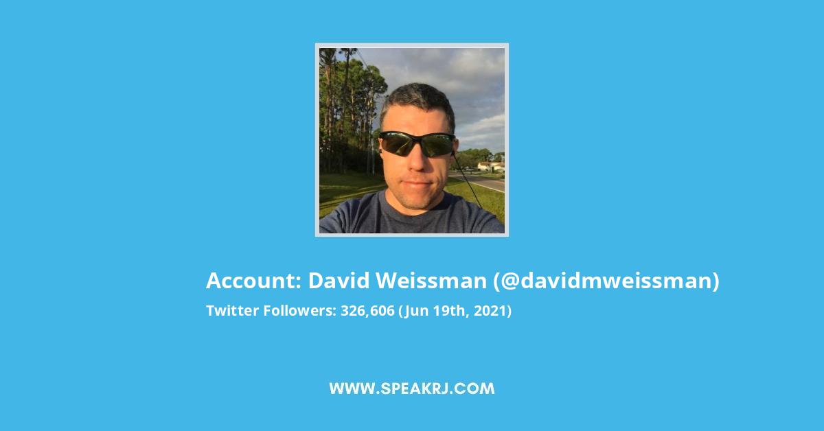 David Weissman Twitter Stats