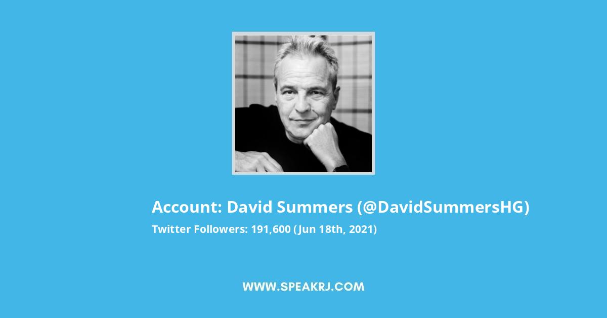 David Summers Twitter Stats