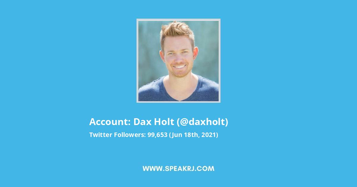 Dax Holt Twitter Stats