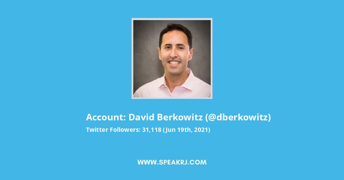 David Berkowitz Twitter Stats
