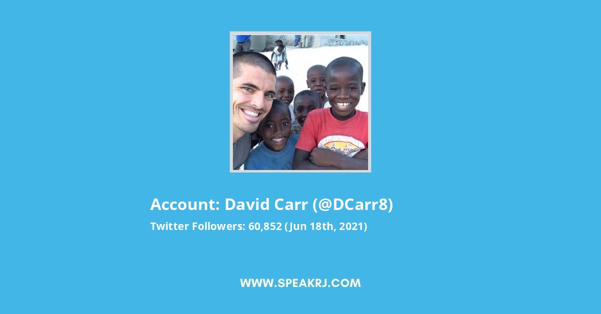 David Carr Twitter Stats
