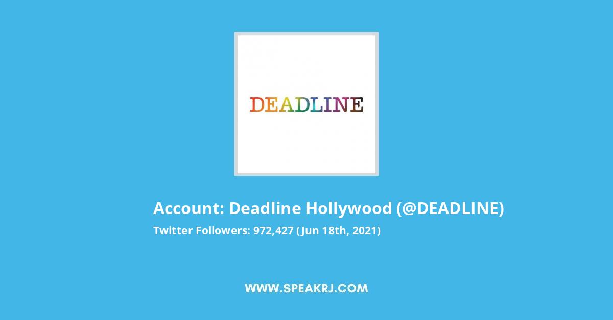 Deadline Hollywood Twitter Stats