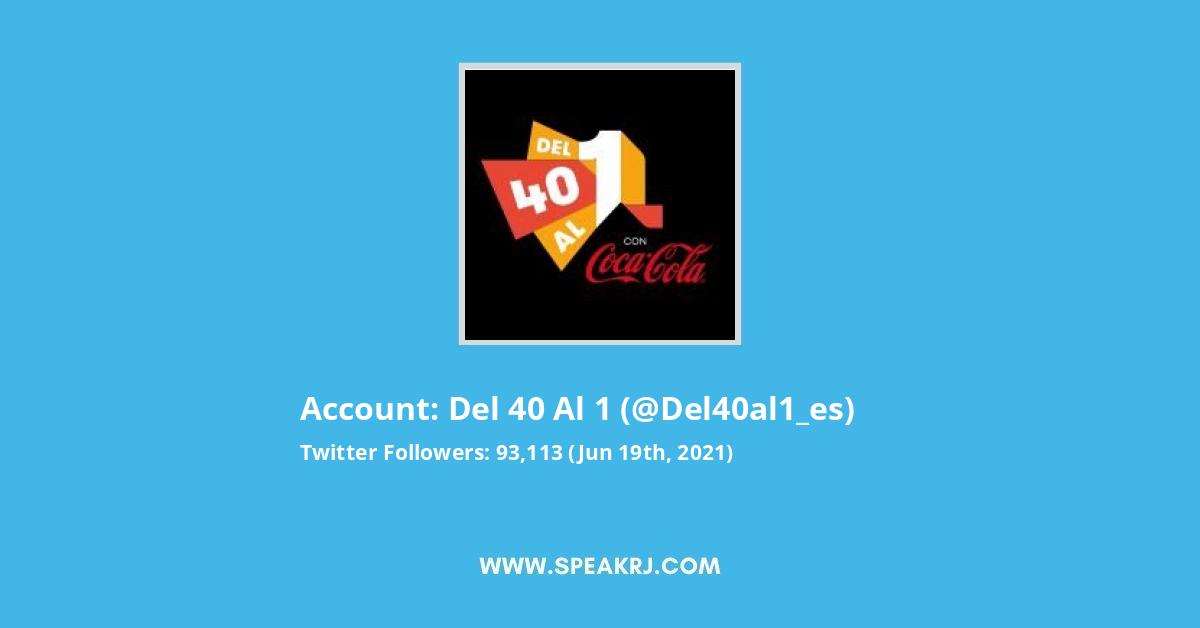 Del 40 al 1 Twitter Stats
