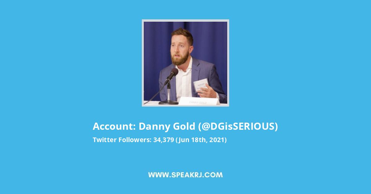 Danny Gold Twitter Stats