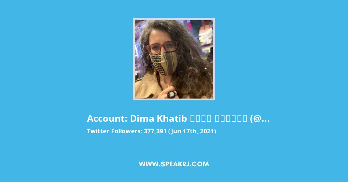 Dima Khatib ديمة الخطيب Twitter Stats