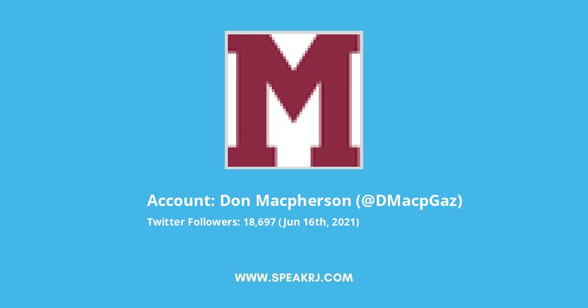 Don Macpherson Twitter Stats