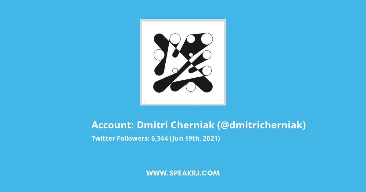 Dmitri Cherniak Twitter Stats