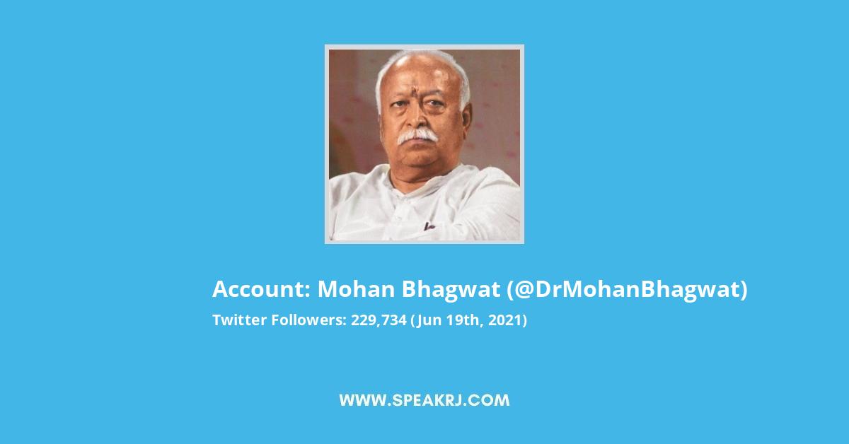 Mohan Bhagwat Twitter Stats