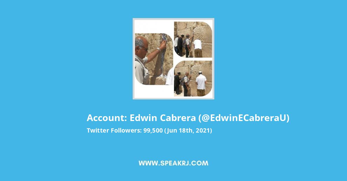 Edwin Cabrera Twitter Stats