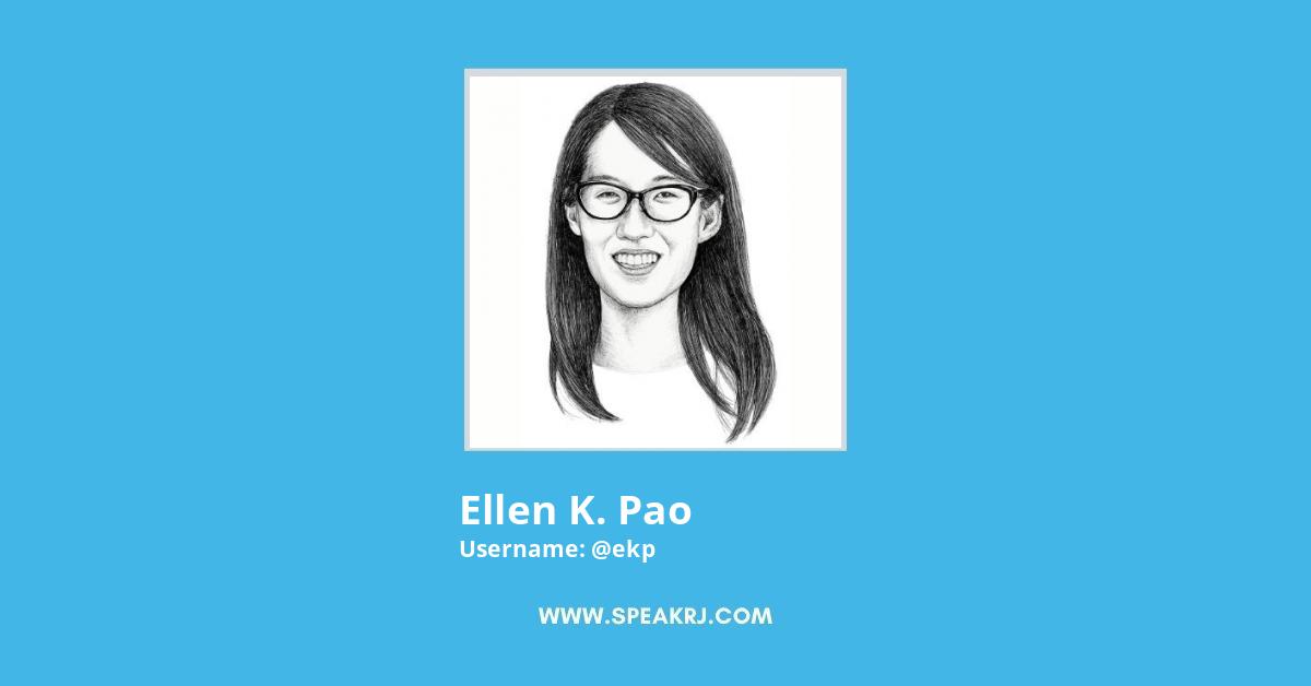 Ellen K. Pao Twitter Stats