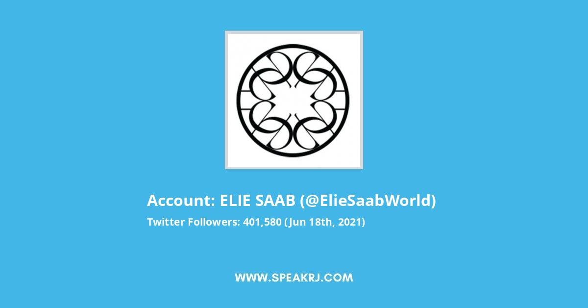 ELIE SAAB Twitter Stats
