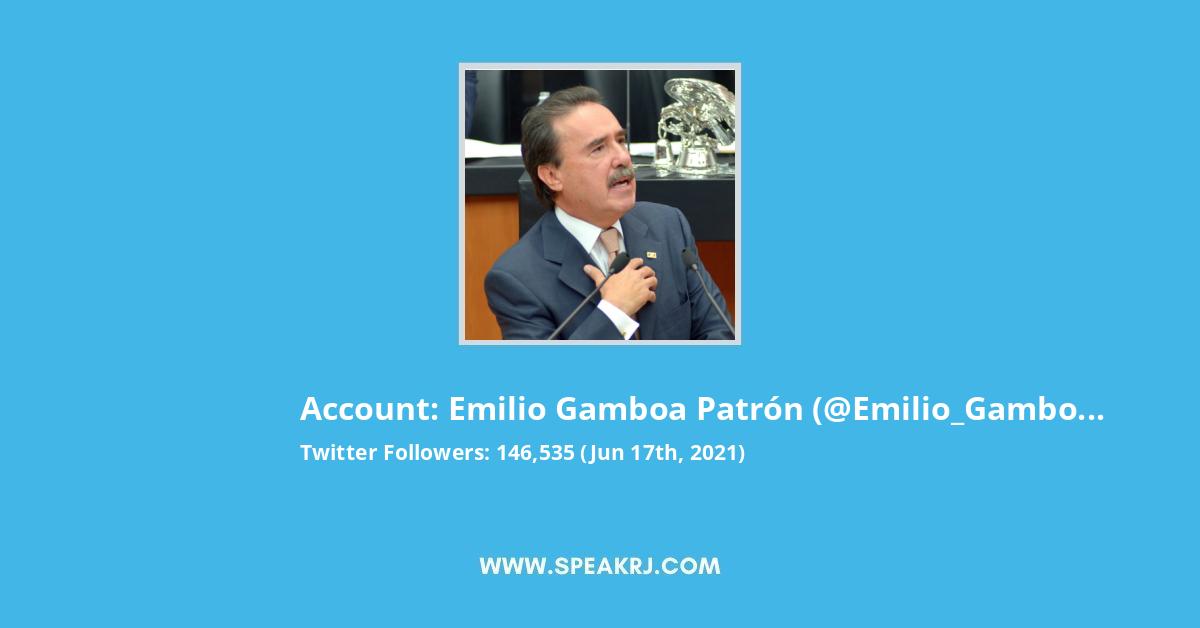 Emilio Gamboa Patrón Twitter Stats