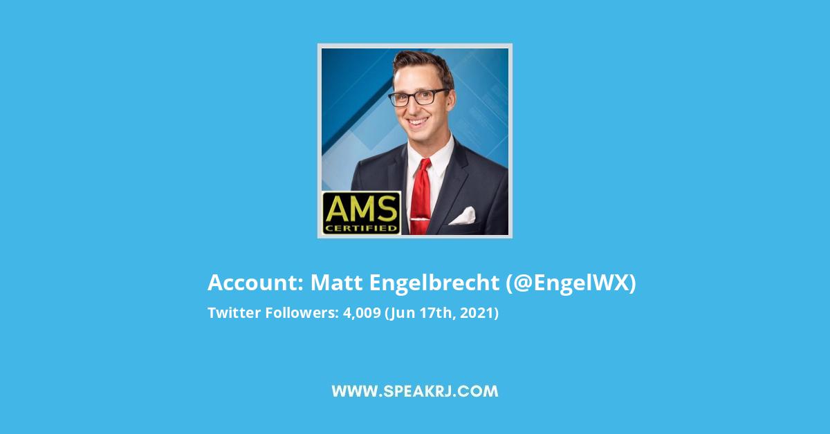 Matt Engelbrecht Twitter Followers Statistics / Analytics SPEAKRJ Stats