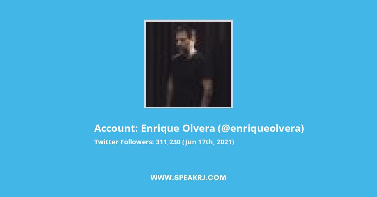 Enrique Olvera Twitter Stats