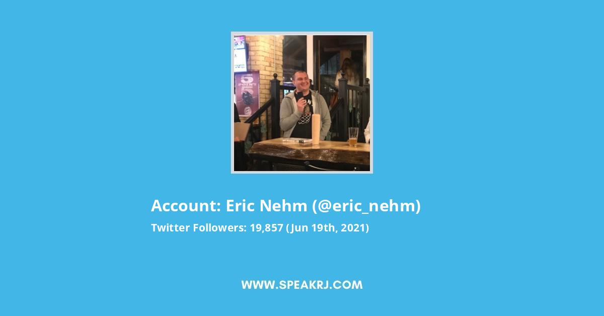 Eric Nehm Twitter Stats