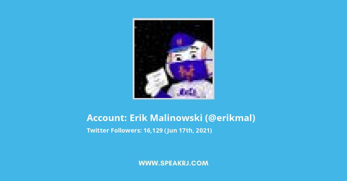 Erik Malinowski Twitter Stats