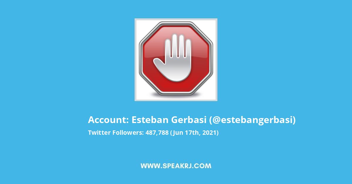 Esteban Gerbasi Twitter Stats