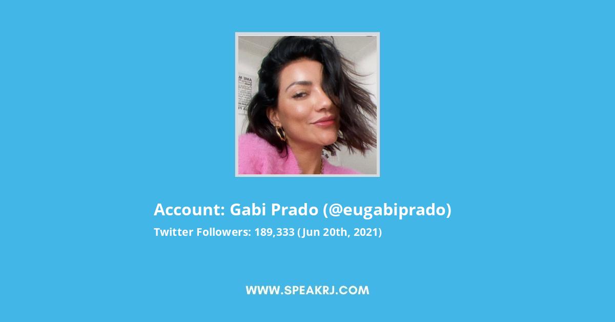 Gabi Prado Twitter Stats