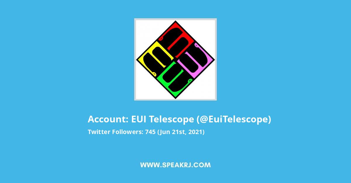 EUI telescope Twitter Stats