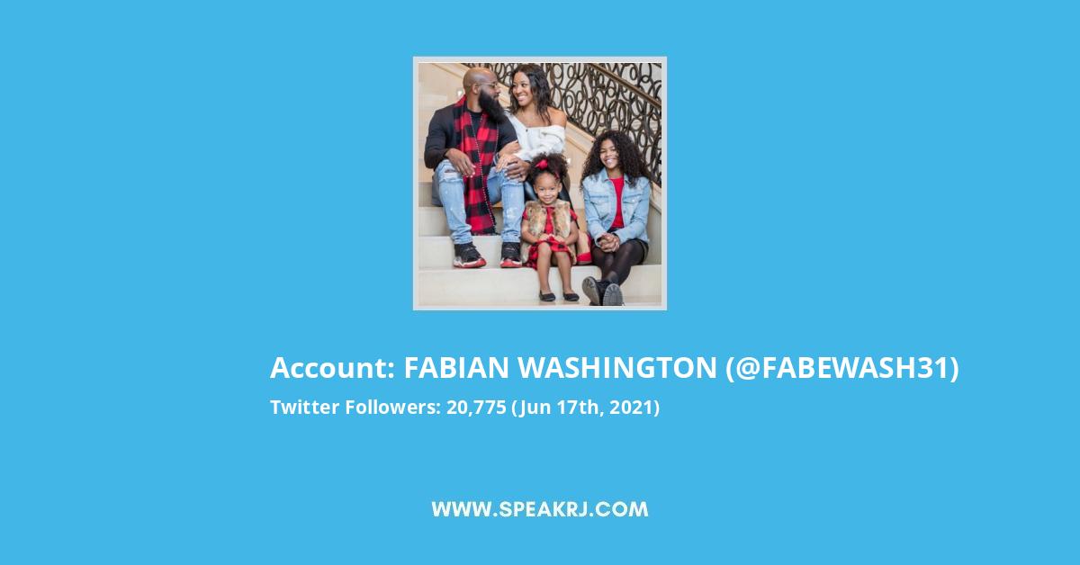 FABIAN WASHINGTON Twitter Stats